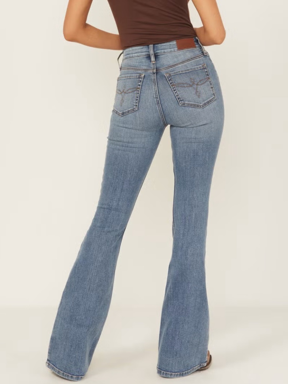 Shyanne Bootcut/Flare Jeans in medium wash - Picture 3 of 4
